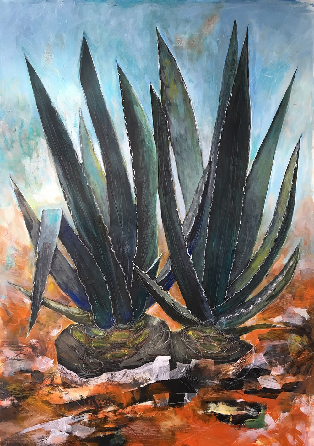 SabineGröner Agave Acryl